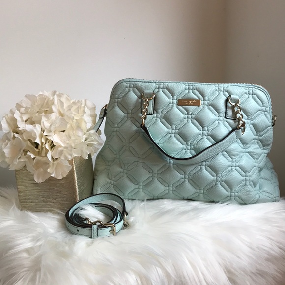 kate spade Handbags - Kate spade light turquoise quilted bag